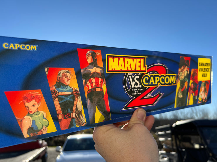 Arcade 1up Marvel vs Capcom 2 Replacement Acrylic Marquee