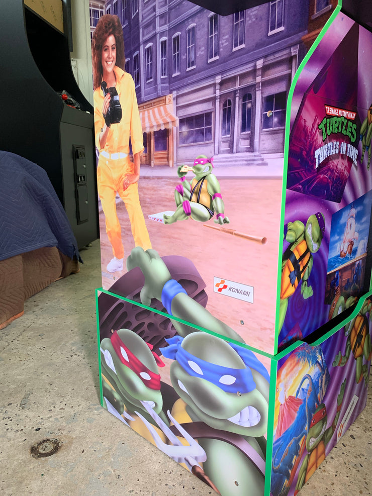 Arcade1up custom TMNT and Turtles in time combo art