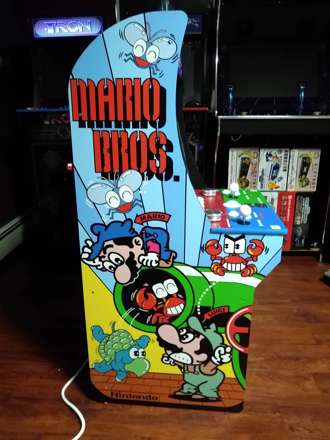 Arcade 1up MARIO Brothers side art – Szabo's Arcades
