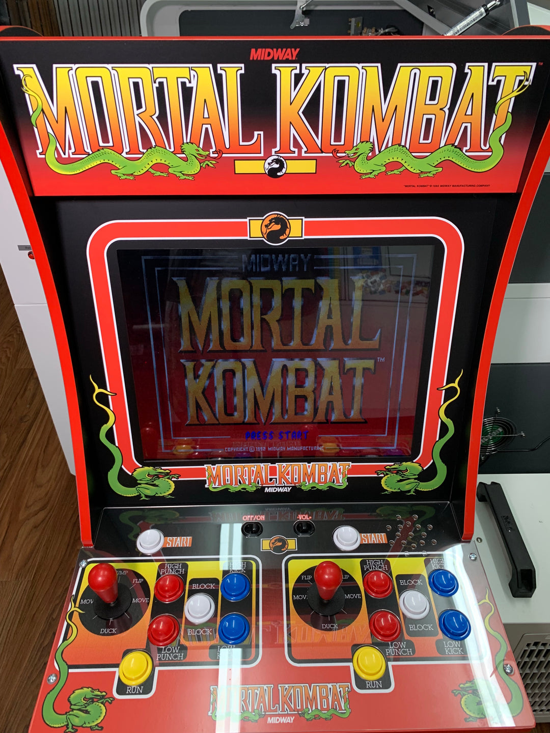 Mortal Kombat 1 Arcade 1up marquee – Szabo's Arcades