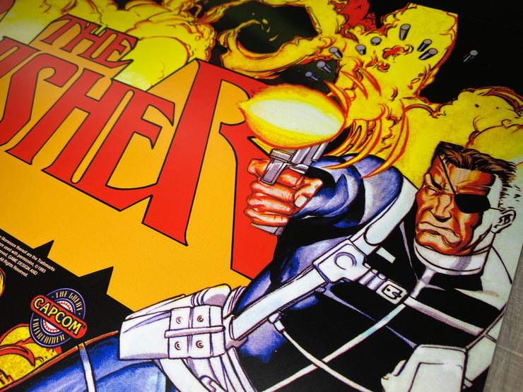 Arcade 1up The Punisher riser art