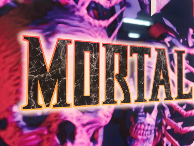 Ultimate Mortal Kombat 3 marquee  (full size cabinet)