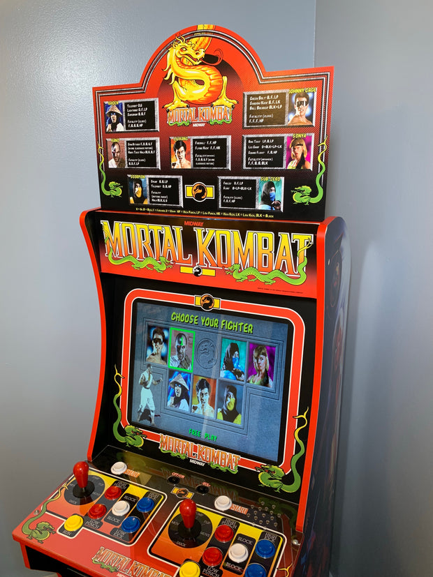 Arcade 1up Mortal Kombat 1 topper