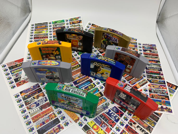 All NEW CLEAR N64 Labels
