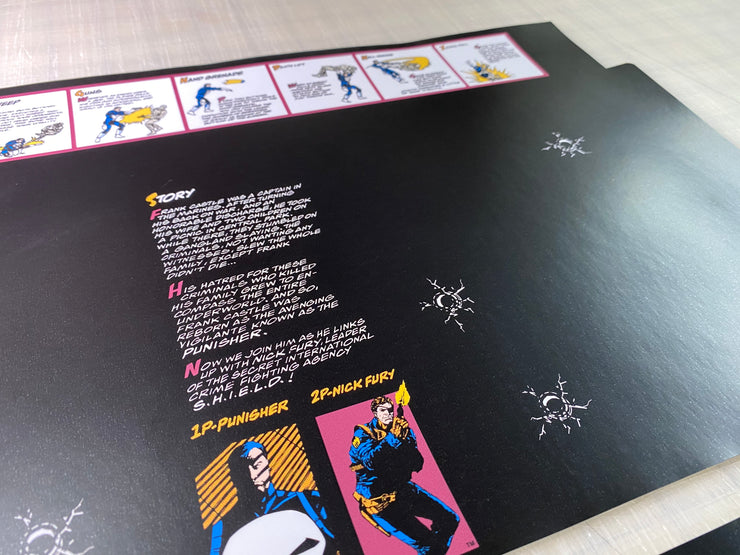 Arcade 1up The Punisher riser art