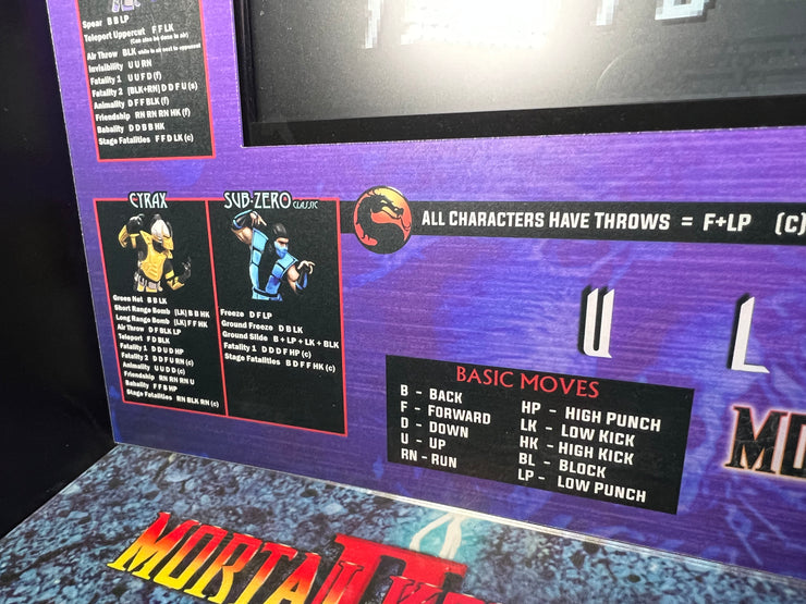 Mortal Kombat 1up Legacy Moves Bezels