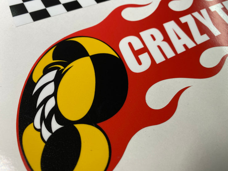 Crazy Taxi rear seat decal