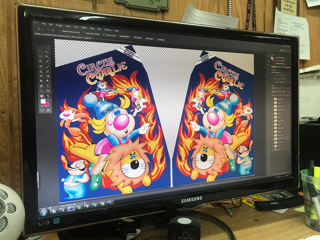 Circus Charlie side art – Szabo's Arcades