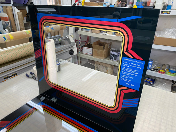 Robotron reverse printed bezel