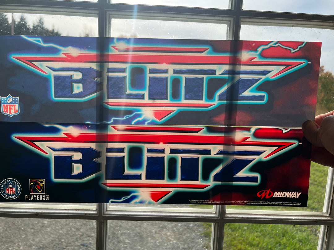 Arcade 1up NFL BLITZ Replacement Acrylic Marquee – Szabo's Arcades