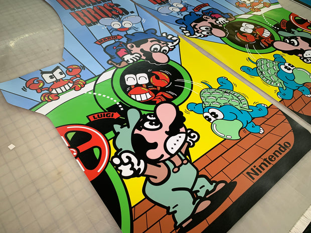 Arcade 1up MARIO Brothers side art