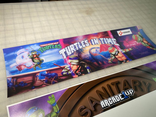 Arcade 1up  Turtles in Time orginal art kit