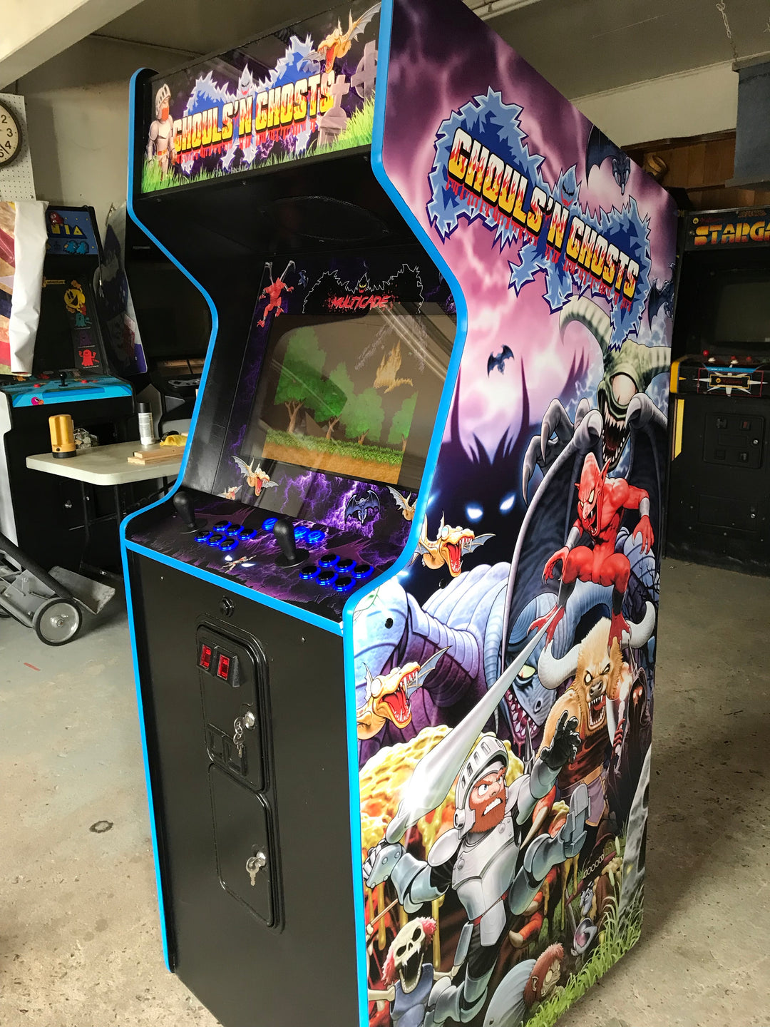 Ghouls N Ghosts -Custom Side Art – Szabo's Arcades