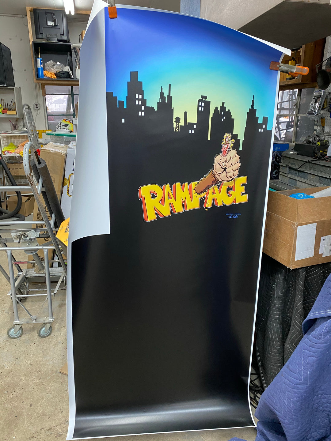 Rampage Full cabinet Topper, Marquee and side art Kit – Szabo's