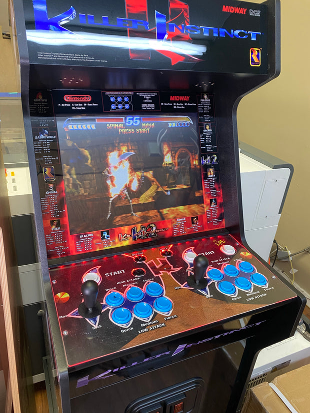 Arcade 1up Killer Instinct moves bezel (I or 2)