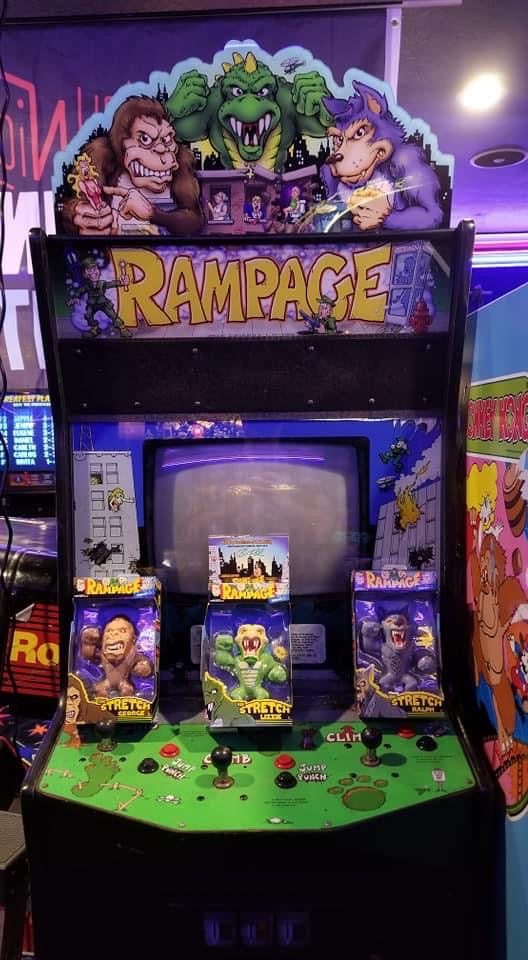 Rampage Full cabinet Topper, Marquee and side art Kit