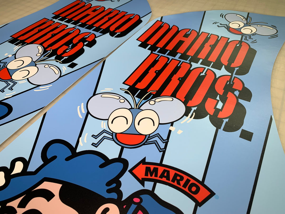 Arcade 1up MARIO Brothers side art – Szabo's Arcades