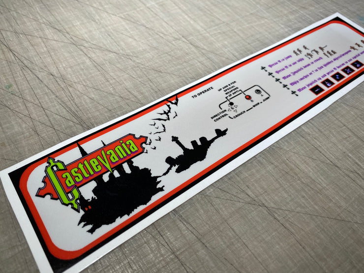 Castlevania Instruction decal