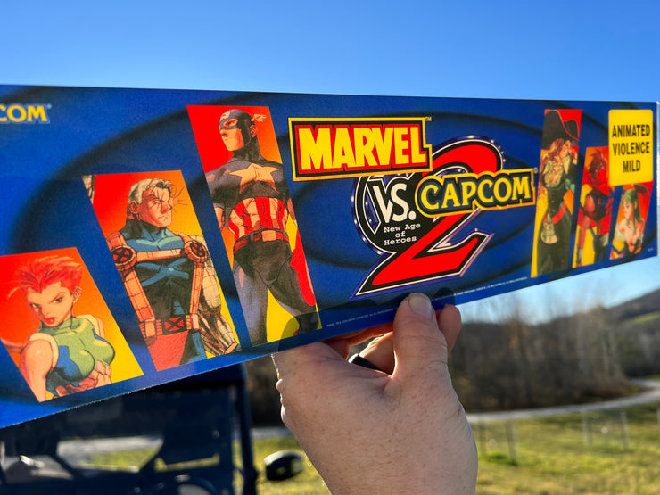 Arcade 1up Marvel vs Capcom 2 Replacement Acrylic Marquee