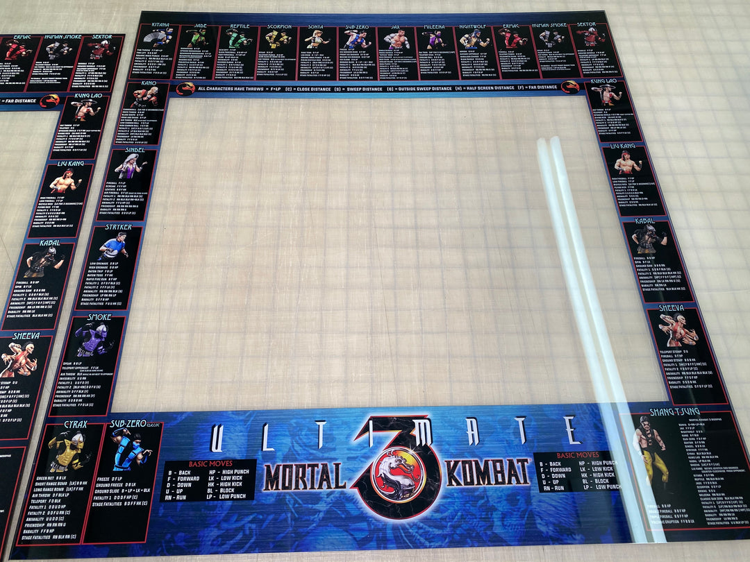 Mortal Kombat 3 Ultimate bezel Moves list. – Szabo's Arcades