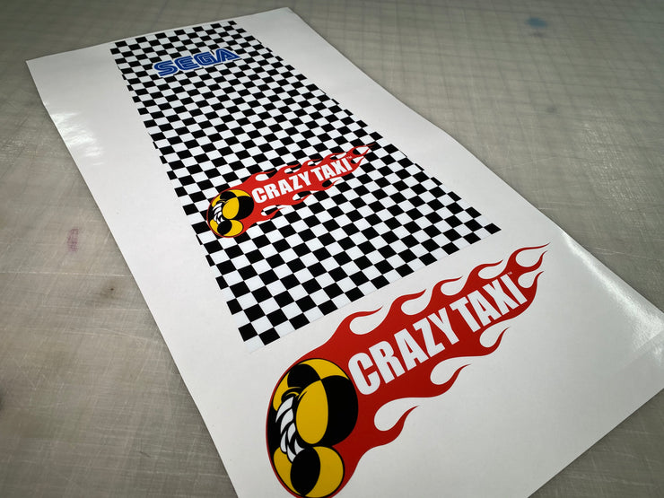 Crazy Taxi rear seat decal