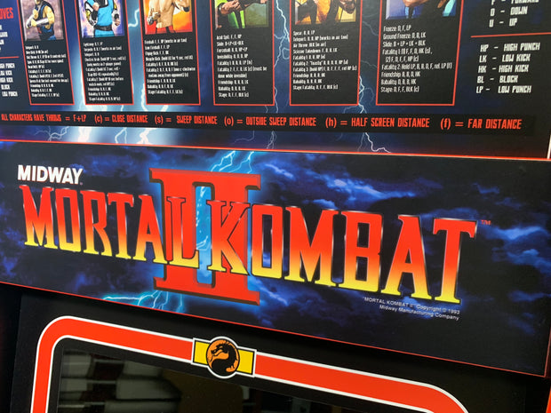 Arcade 1up Mortal Kombat 2 topper