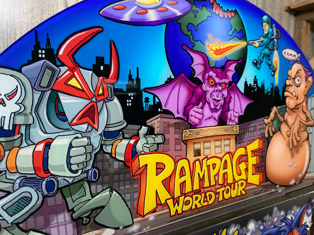 Arcade 1 up Rampage World Tour full art kit