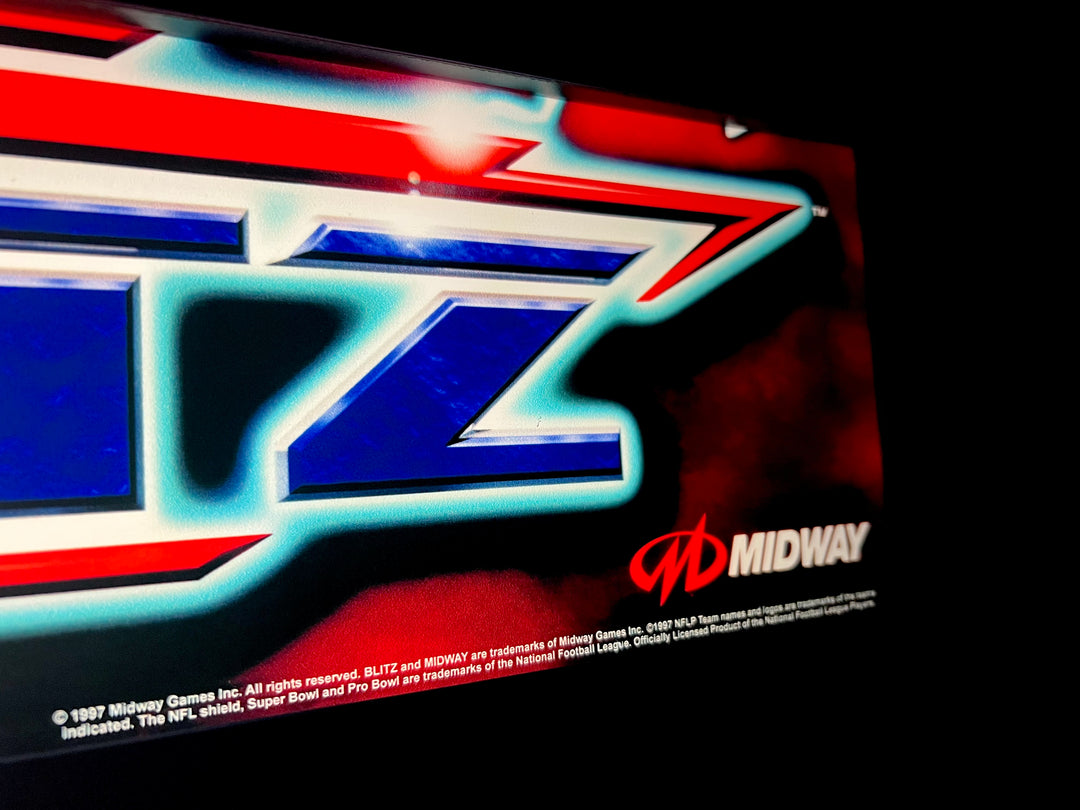 Arcade 1up NFL BLITZ Replacement Acrylic Marquee – Szabo's Arcades