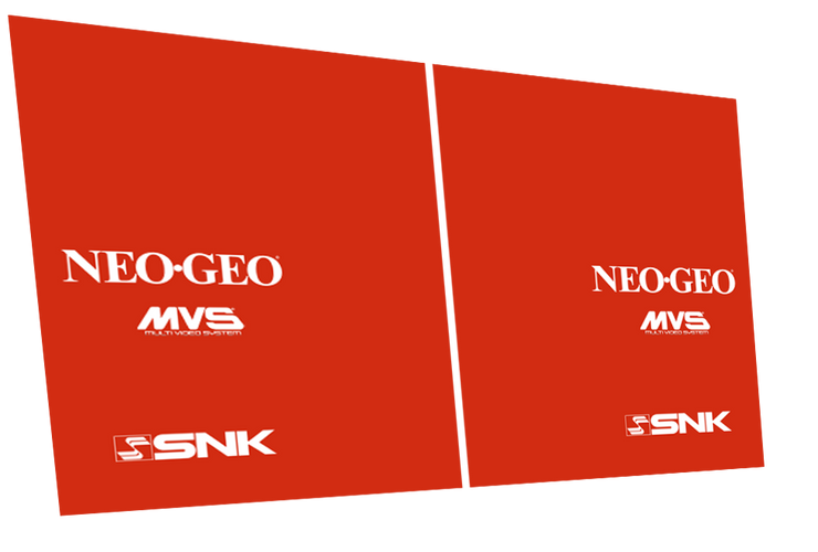 NEO-GEO Big Red Side Art only- fits MVS2-4 & 6 slot machines
