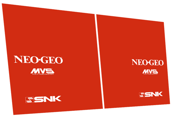 NEO-GEO Side and Front Art- MVS2 4 & 6 slot machines