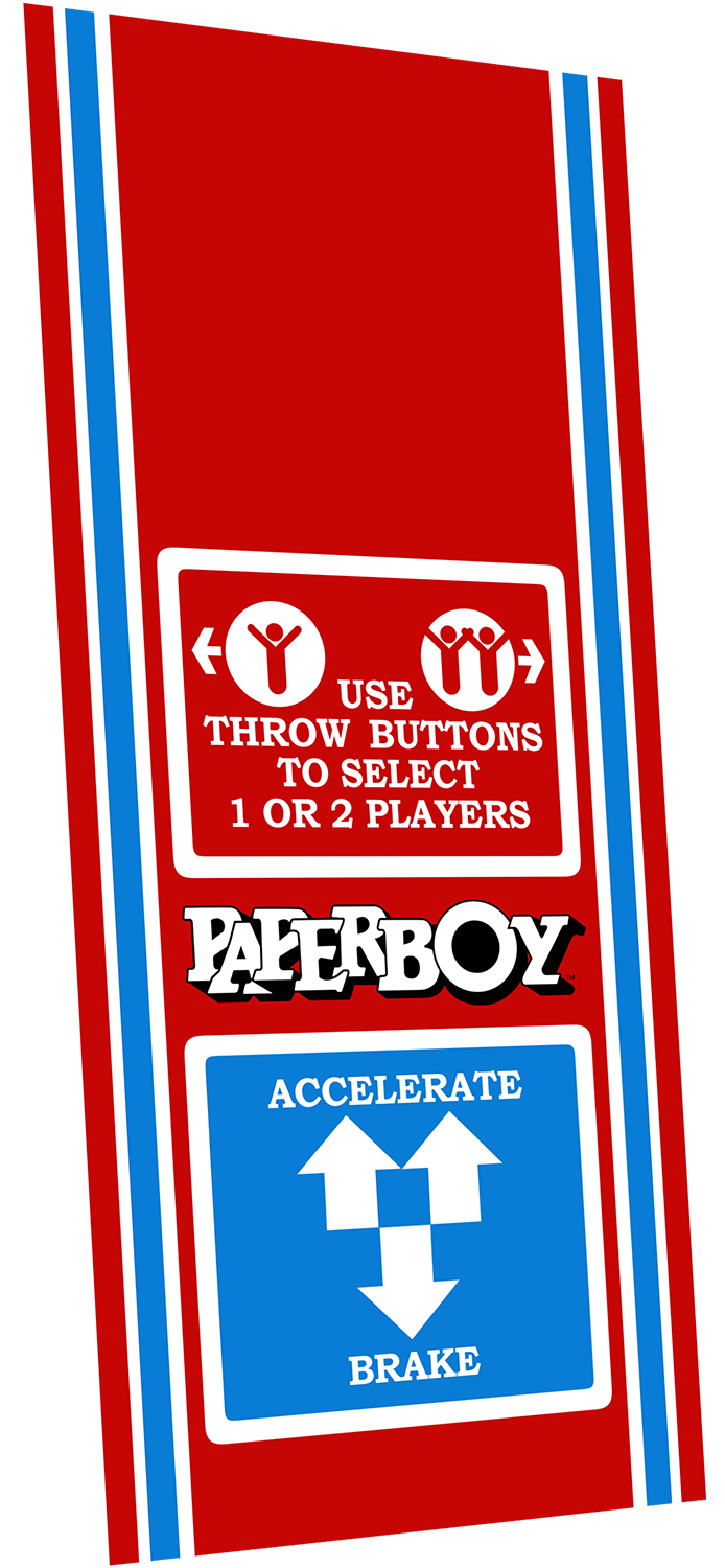 Paper Boy Control decal – Szabo's Arcades