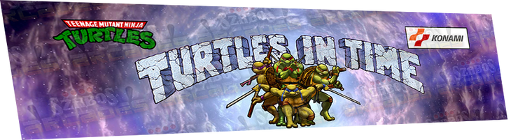 Turtles in Time Marquee- custom design